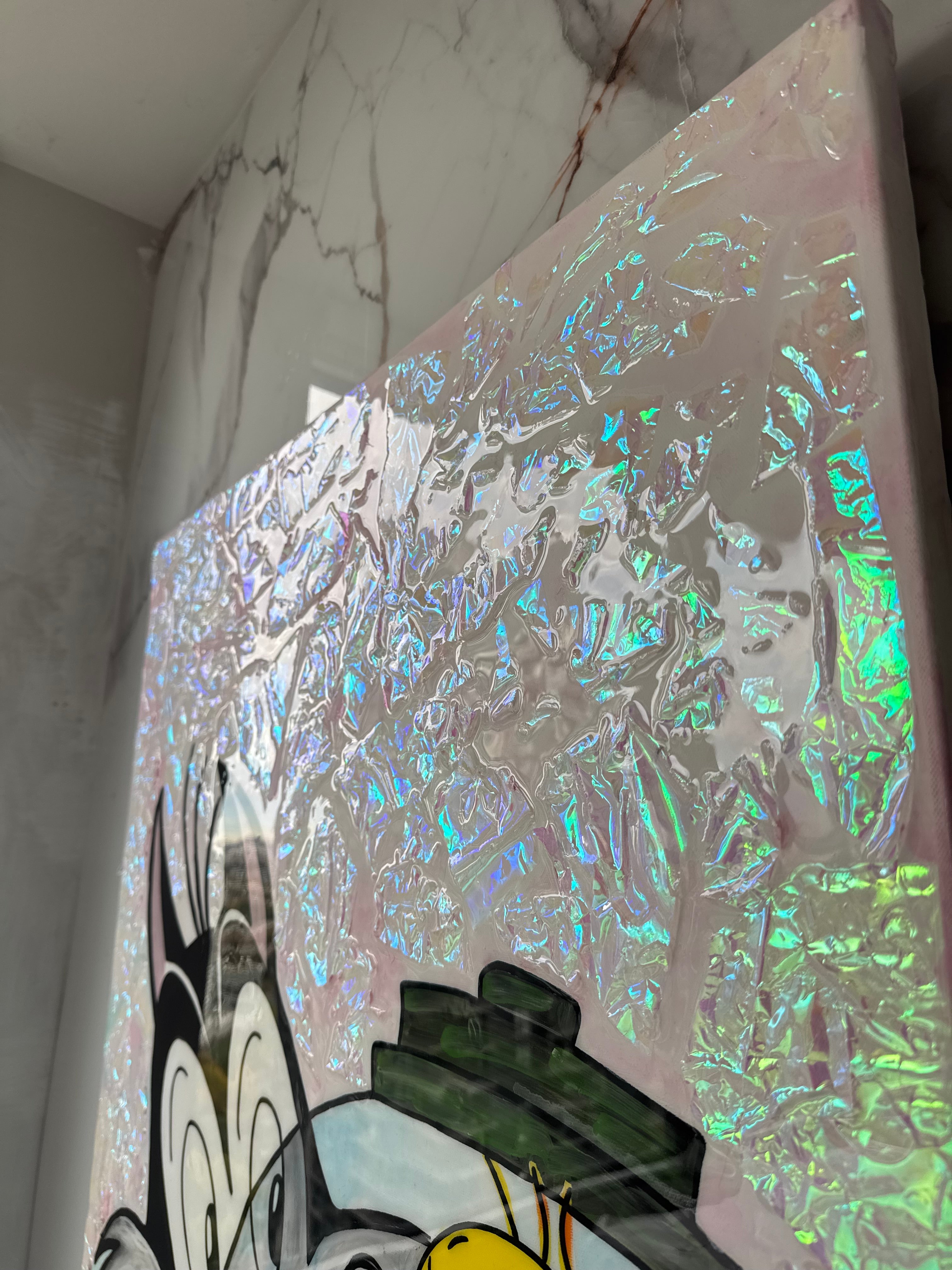 Tweety Holographic Painting - Sold