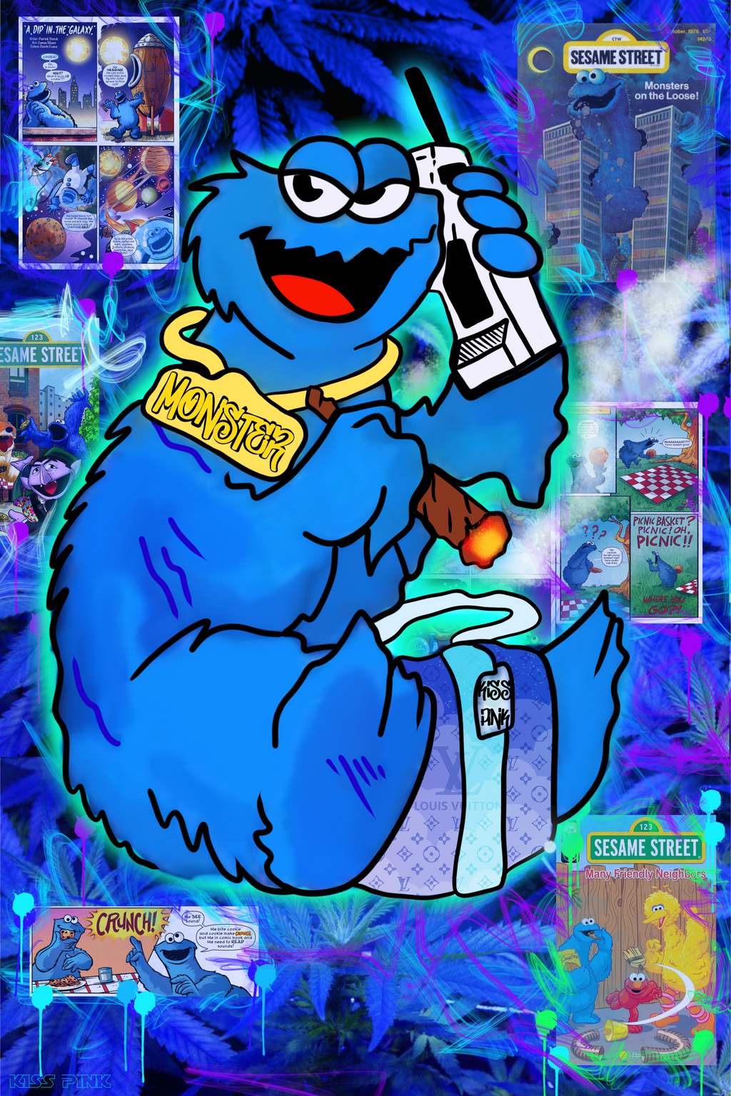 Cookie Monster Print