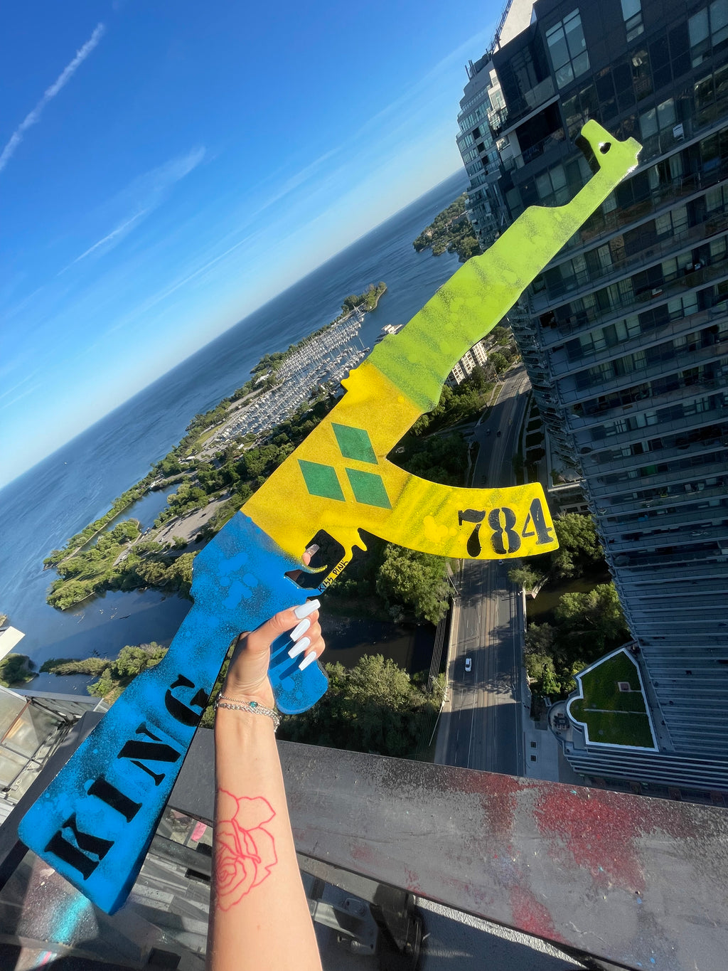 Ak47 Wall Decor - Any Country Flag