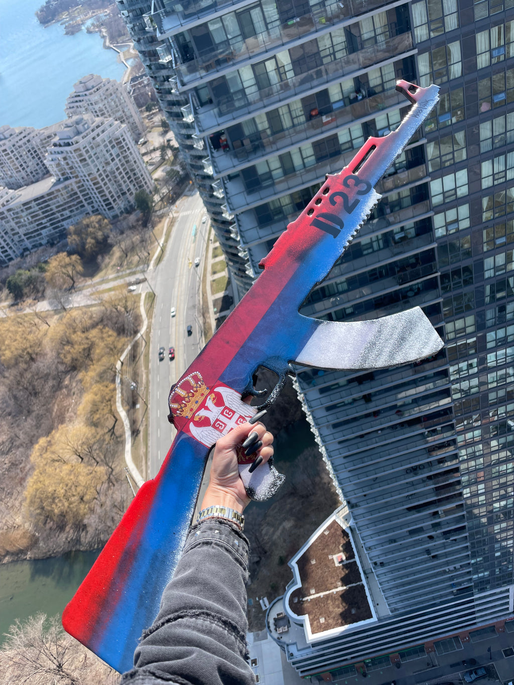 Ak47 Wall Decor - Any Country Flag