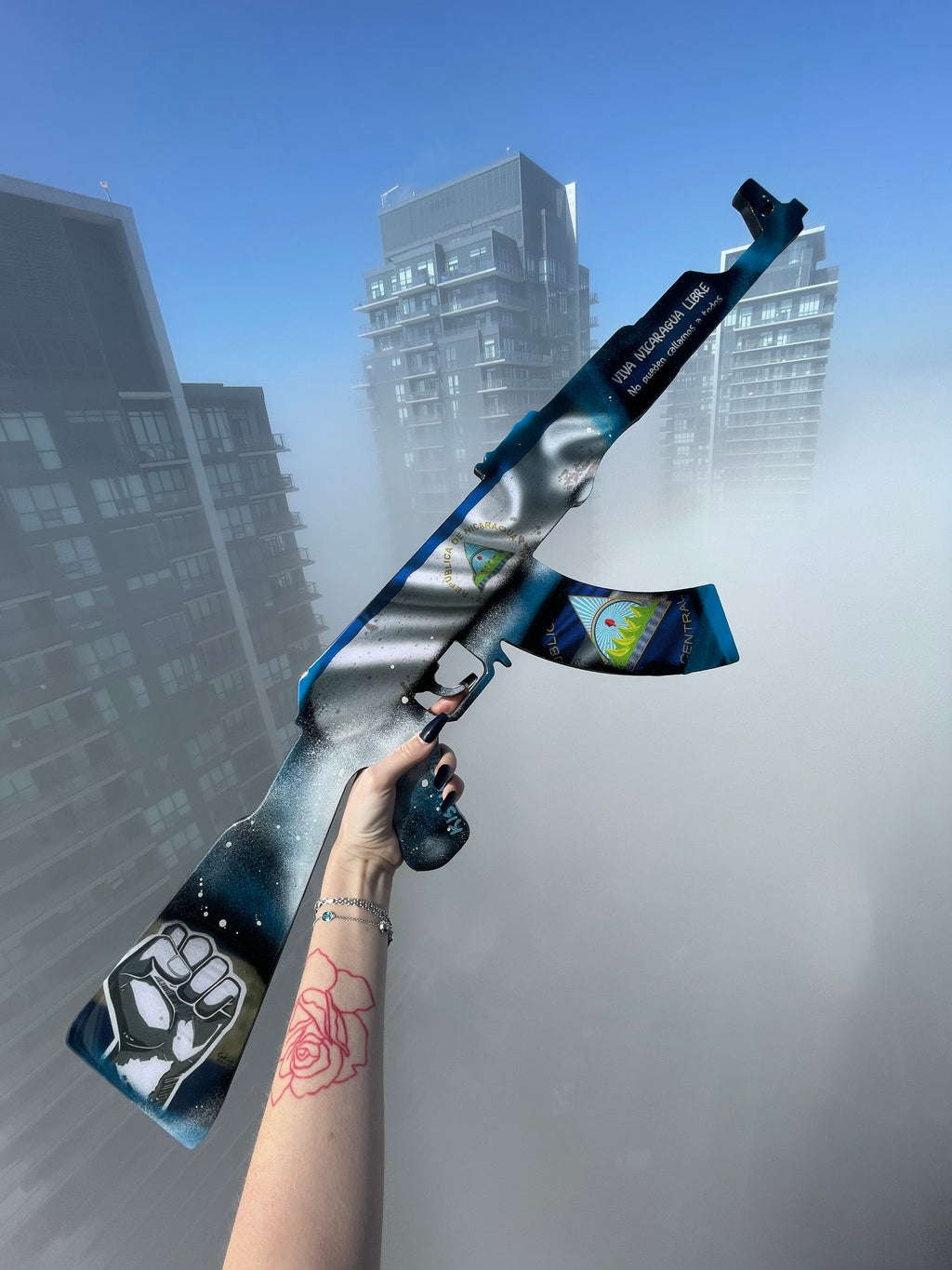 Ak47 Wall Decor - Any Country Flag