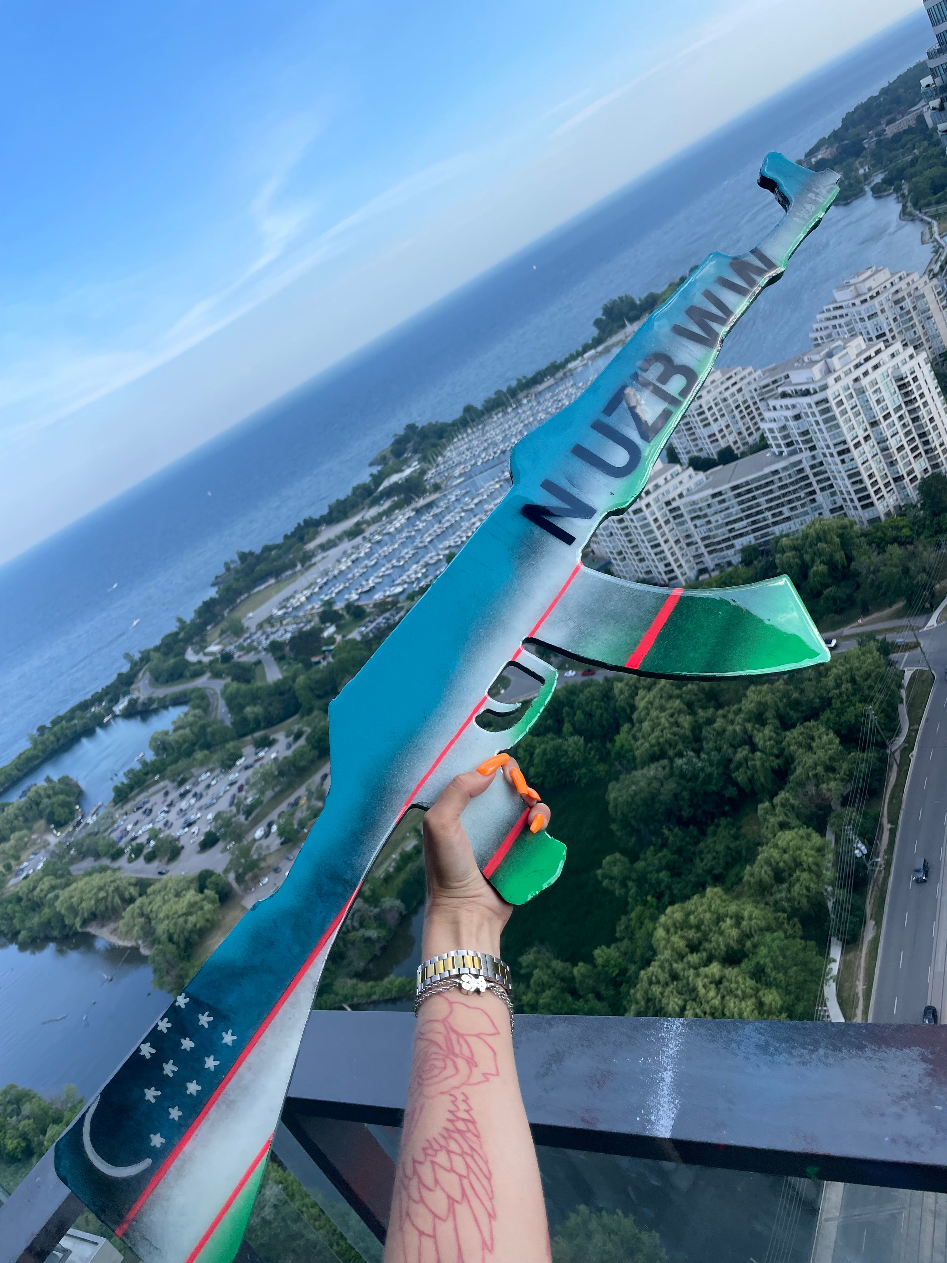 Ak47 Wall Decor - Any Country Flag