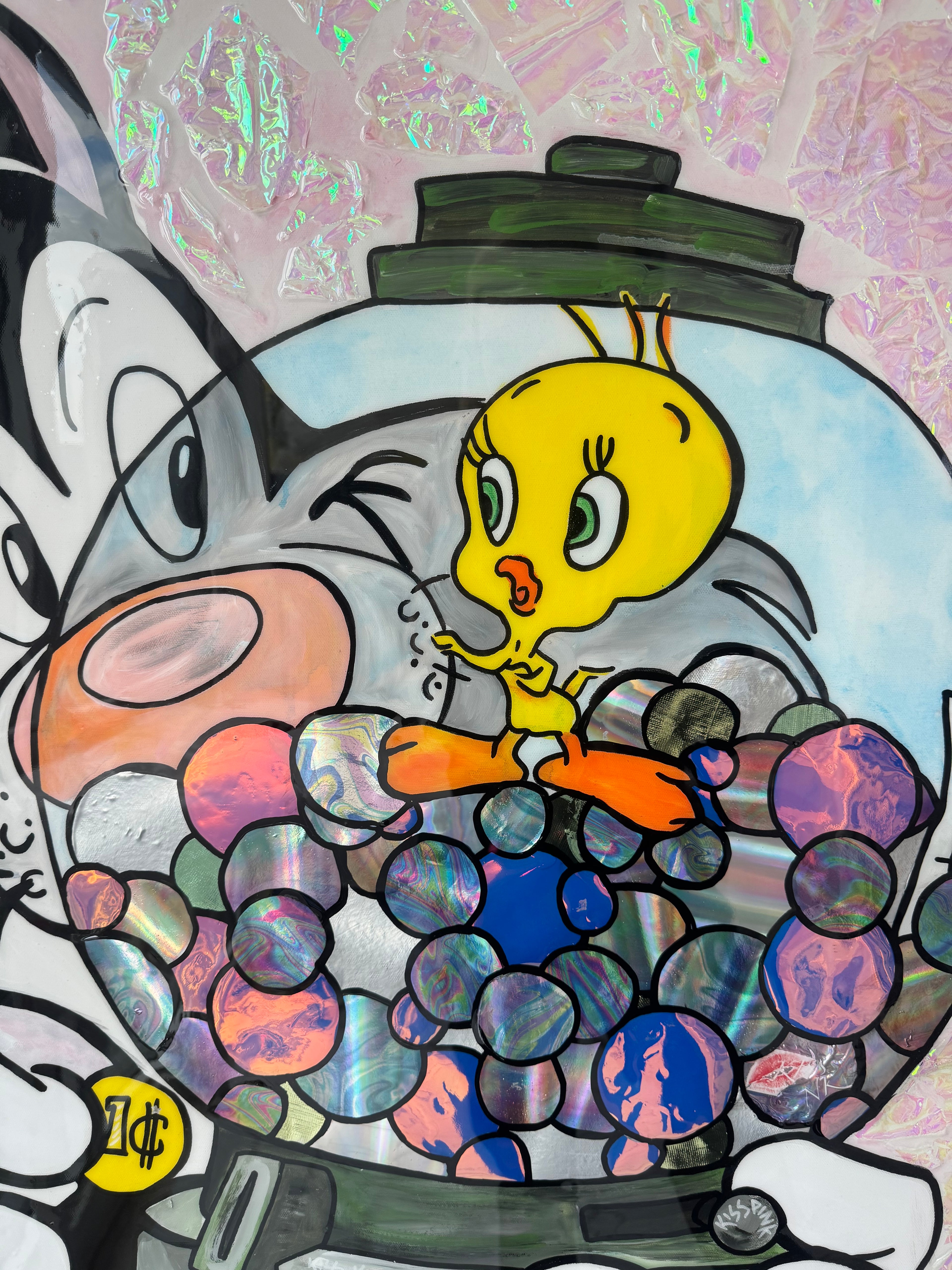 Tweety Holographic Painting - Sold