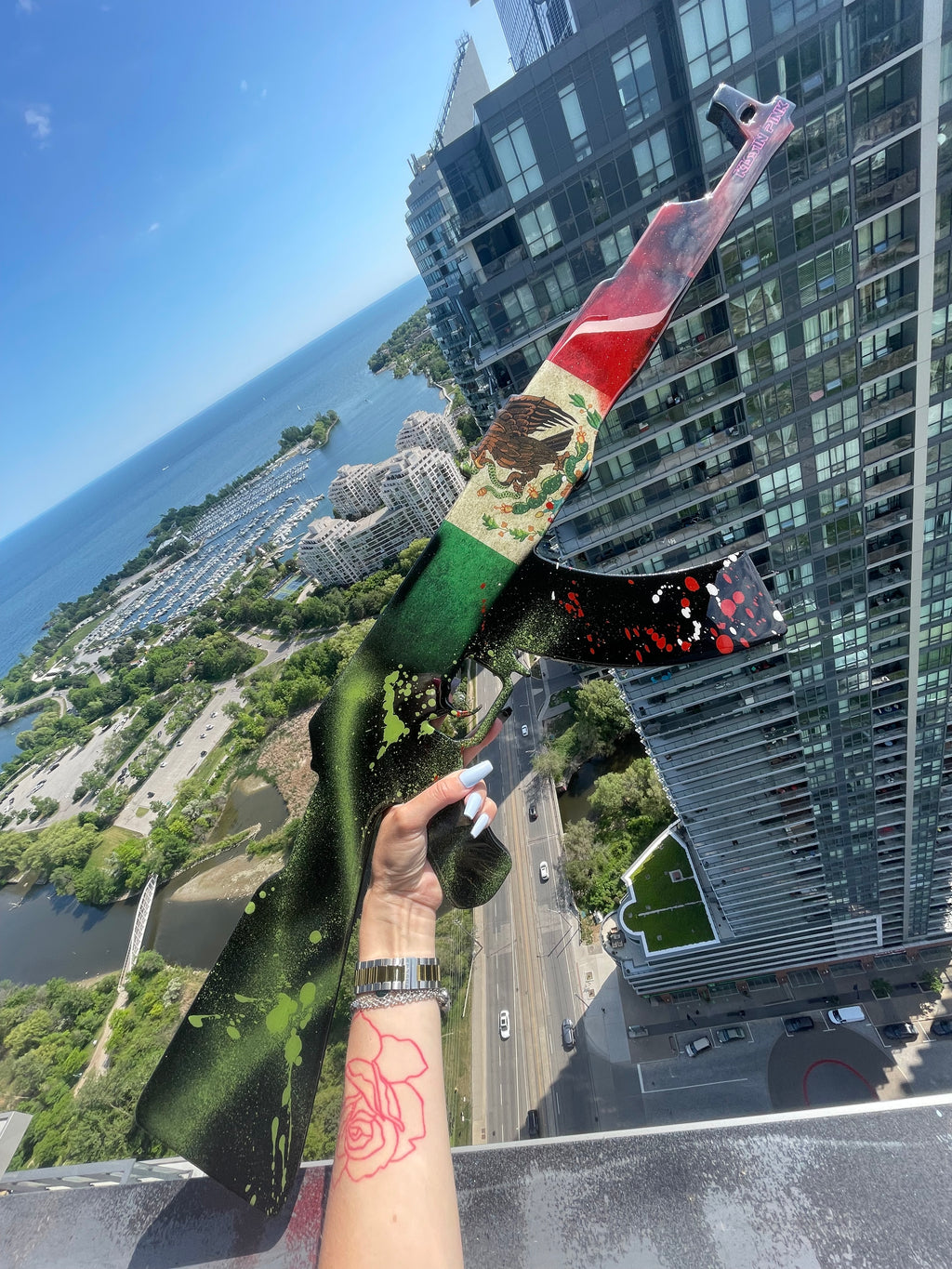 Ak47 Wall Decor - Any Country Flag