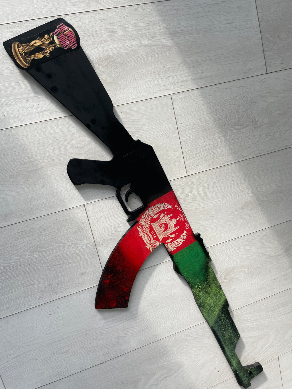 Ak47 Wall Decor - Any Country Flag