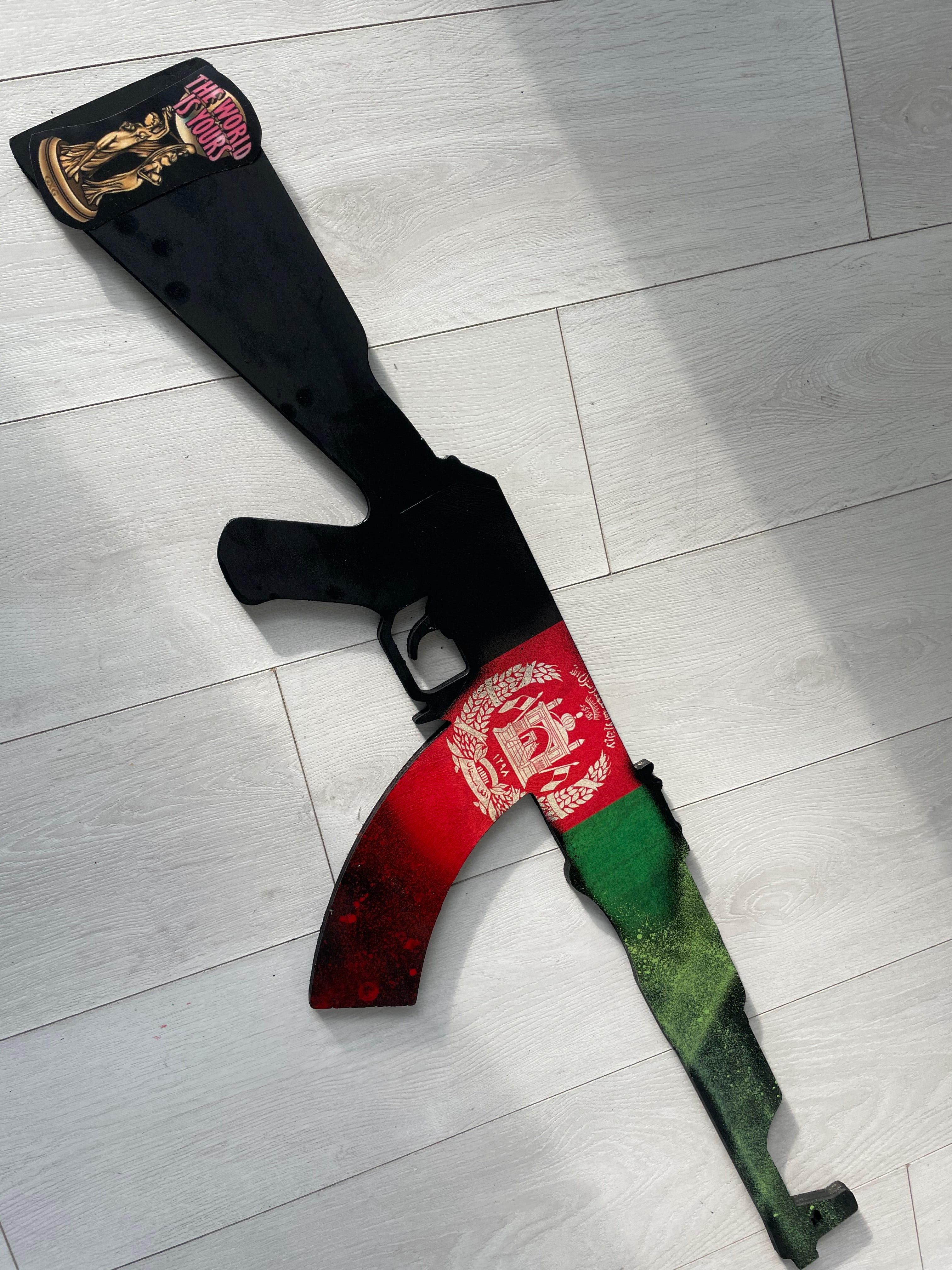 Ak47 Wall Decor - Any Country Flag