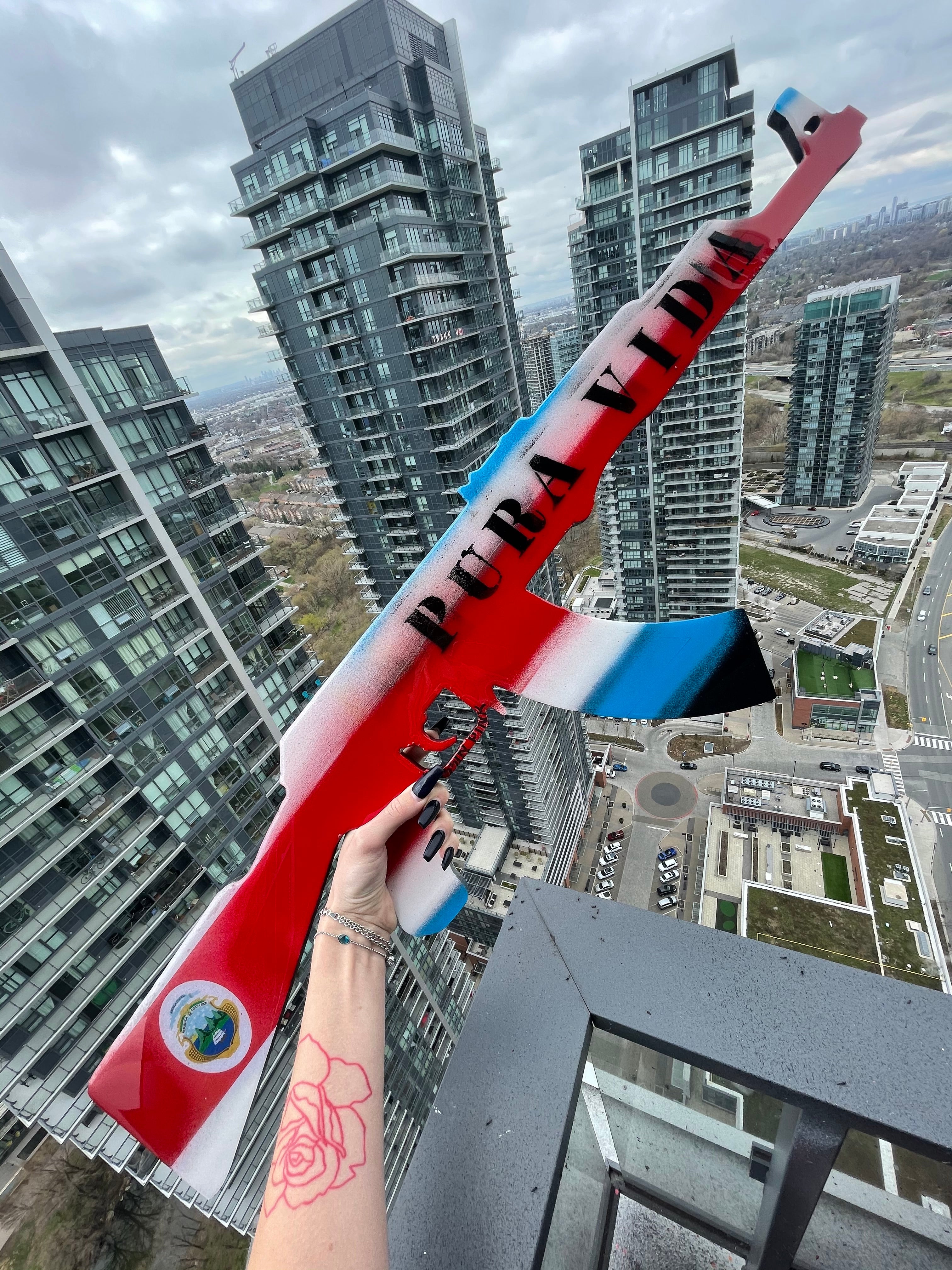 Ak47 Wall Decor - Any Country Flag