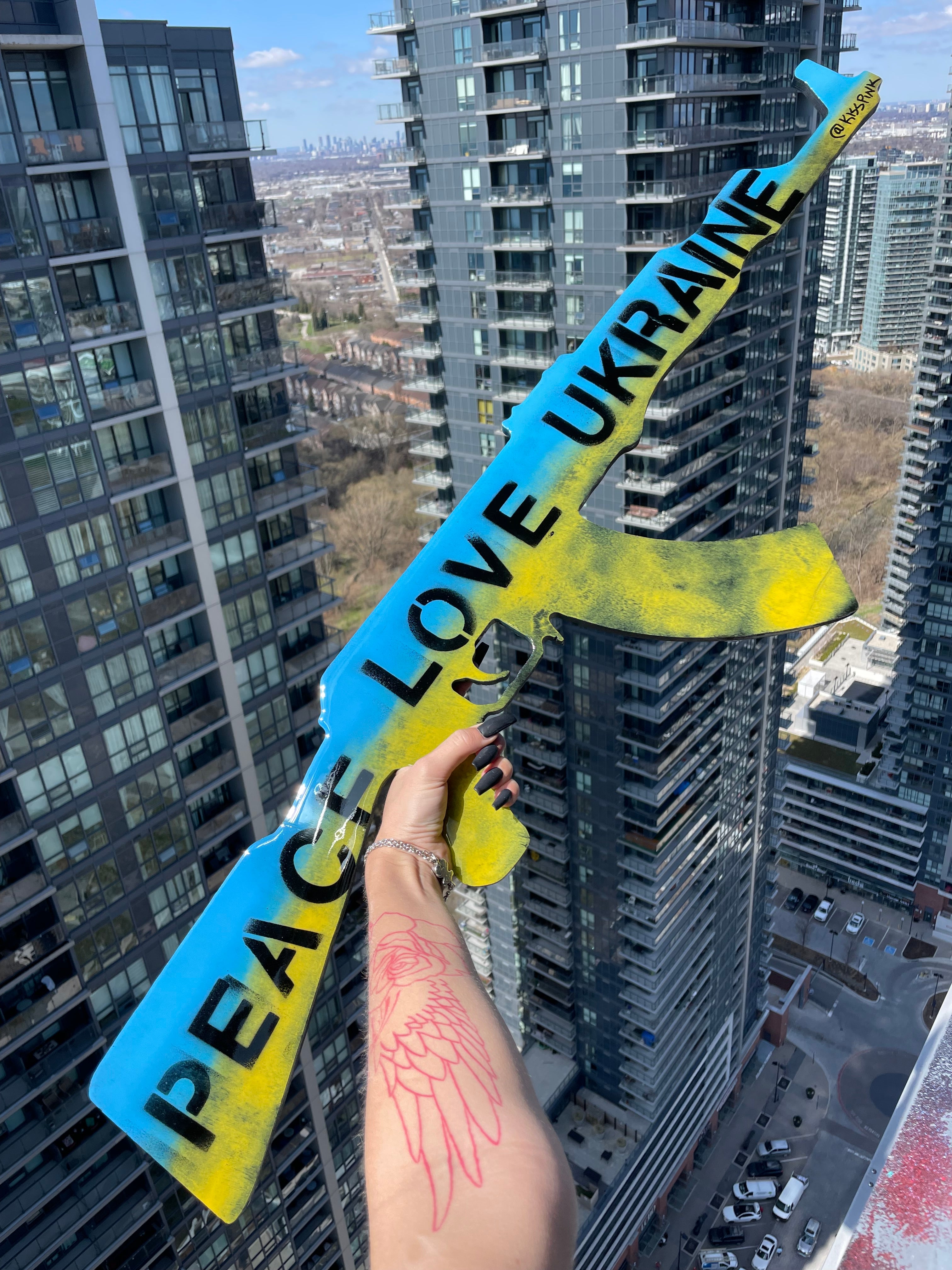 Ak47 Wall Decor - Any Country Flag