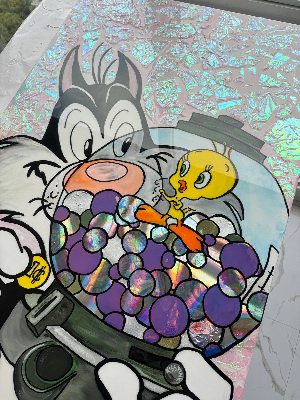 Tweety Holographic Painting - Sold