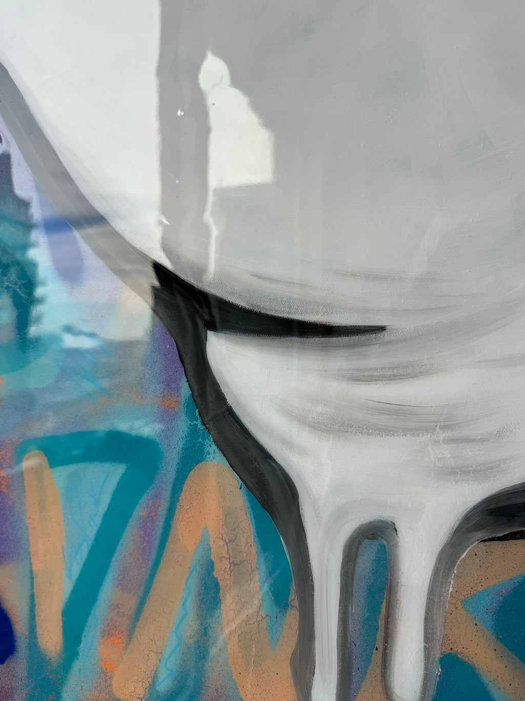 Kiss in Hand Painting