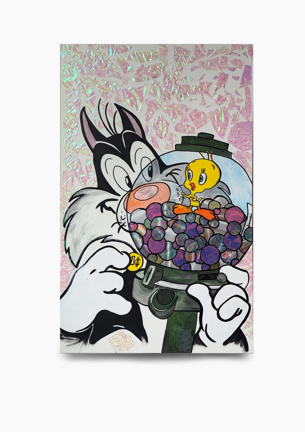 Tweety Holographic Painting - Sold