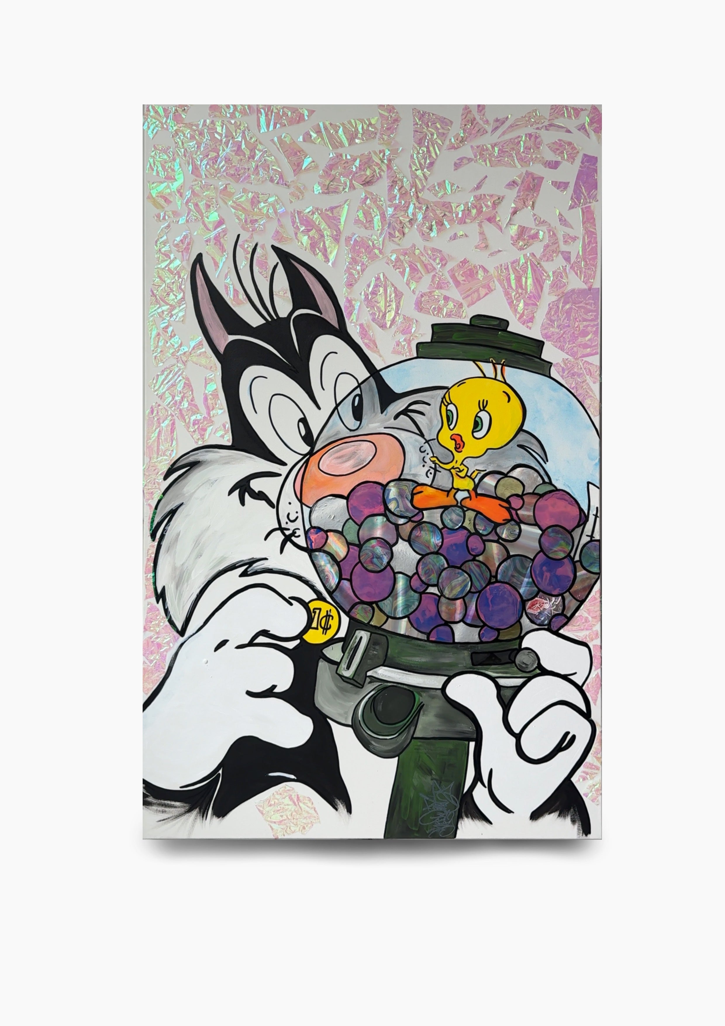 Tweety Holographic Painting - Sold