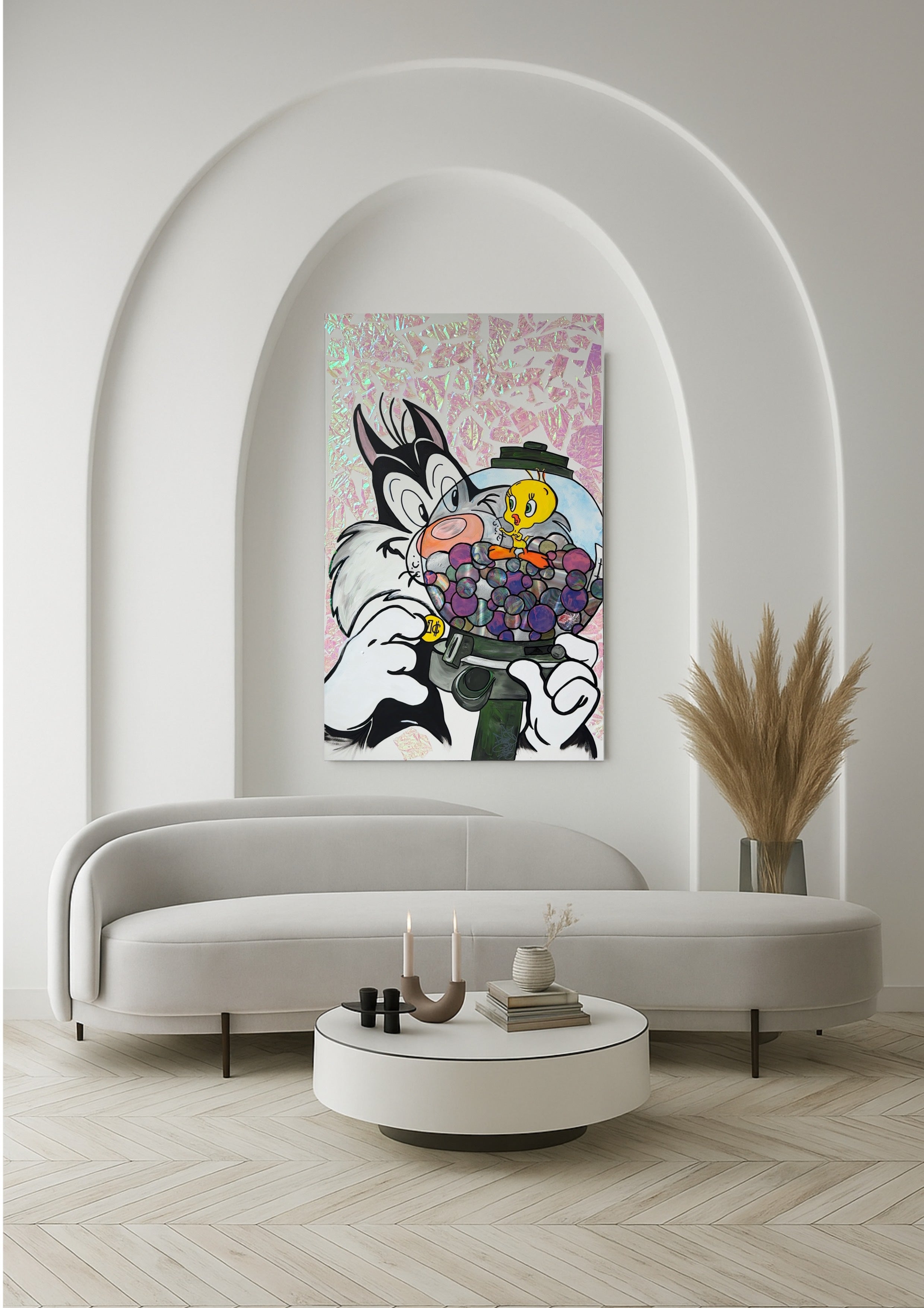 Tweety Holographic Painting - Sold