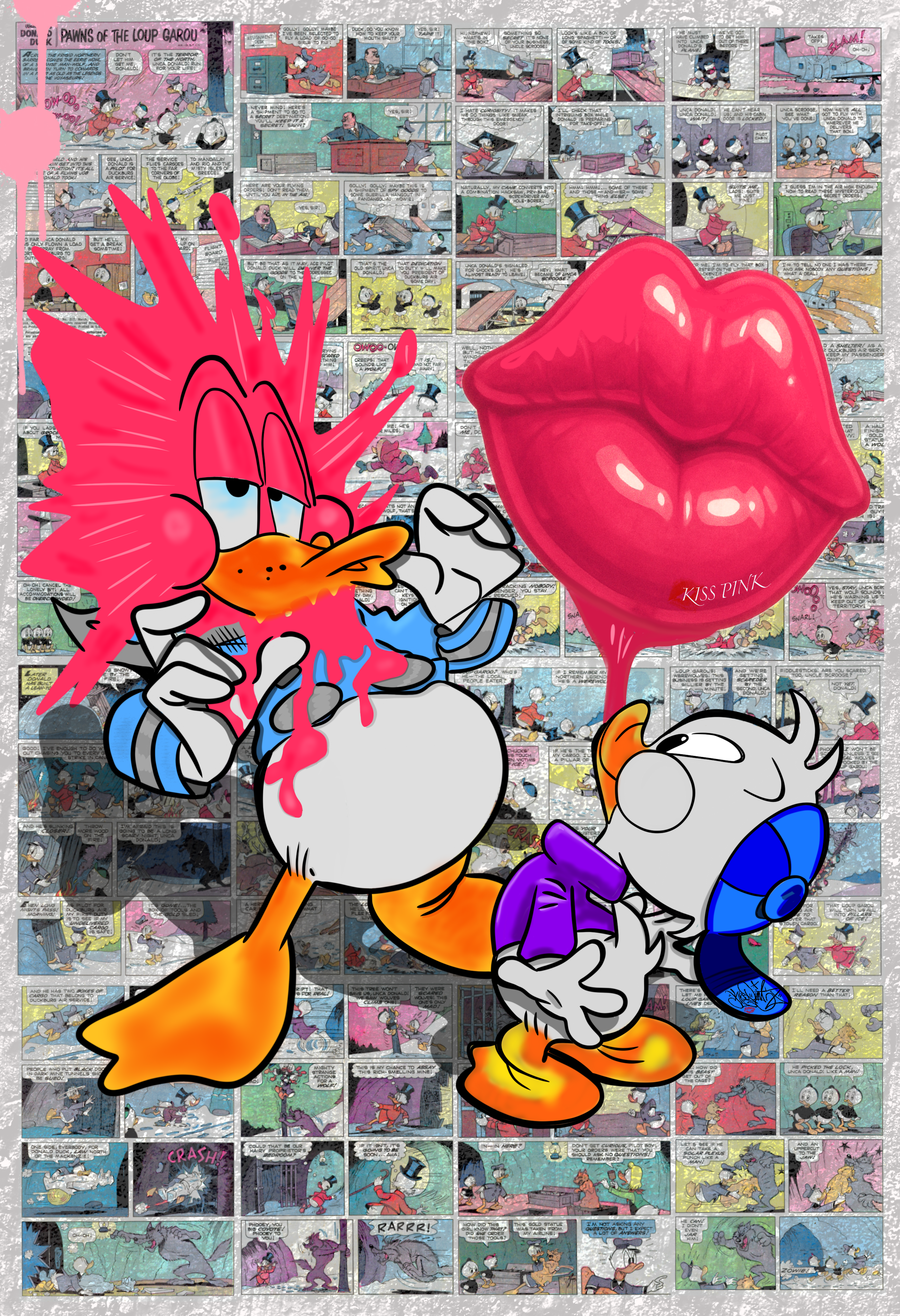Gum Kiss Print