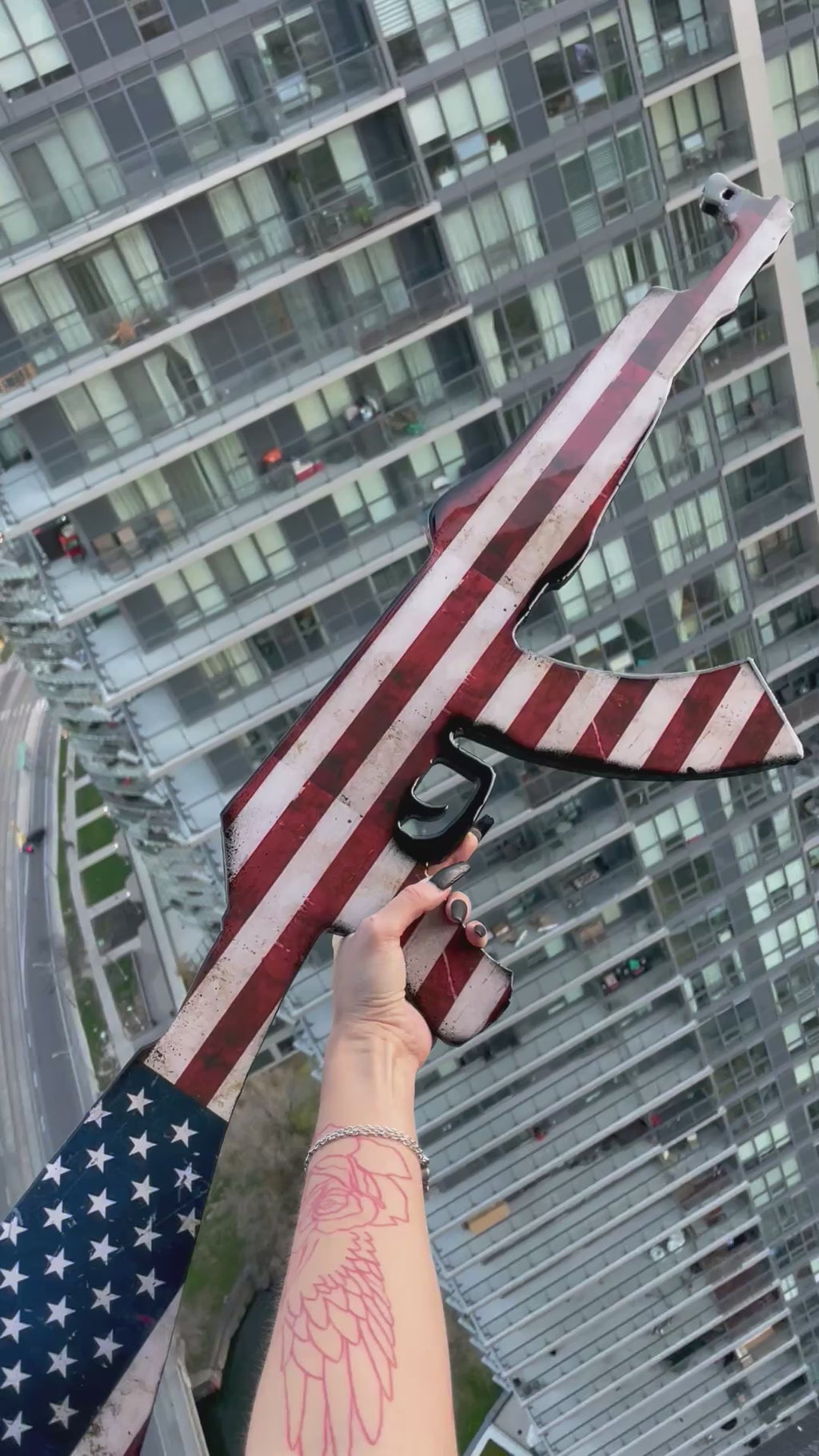 Ak47 Wall Decor - Any Country Flag