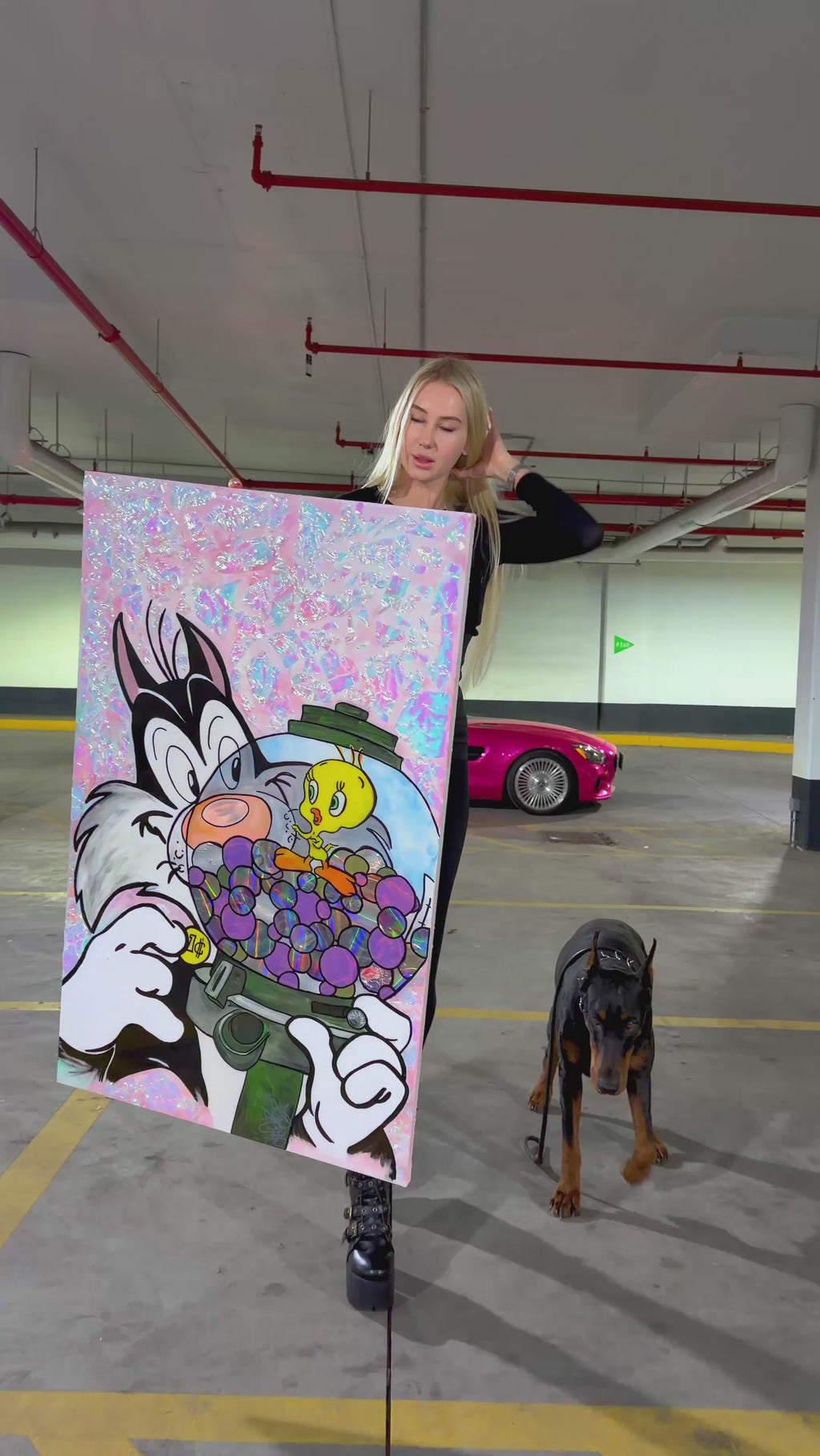 Tweety Holographic Painting - Sold