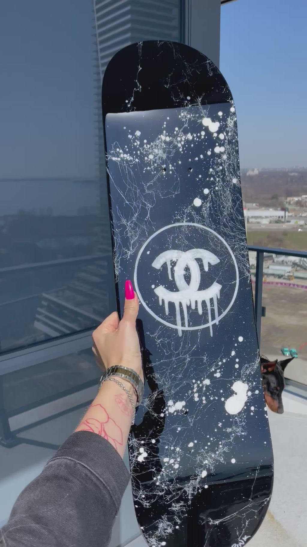 Chanel Skateboard Wall Decor