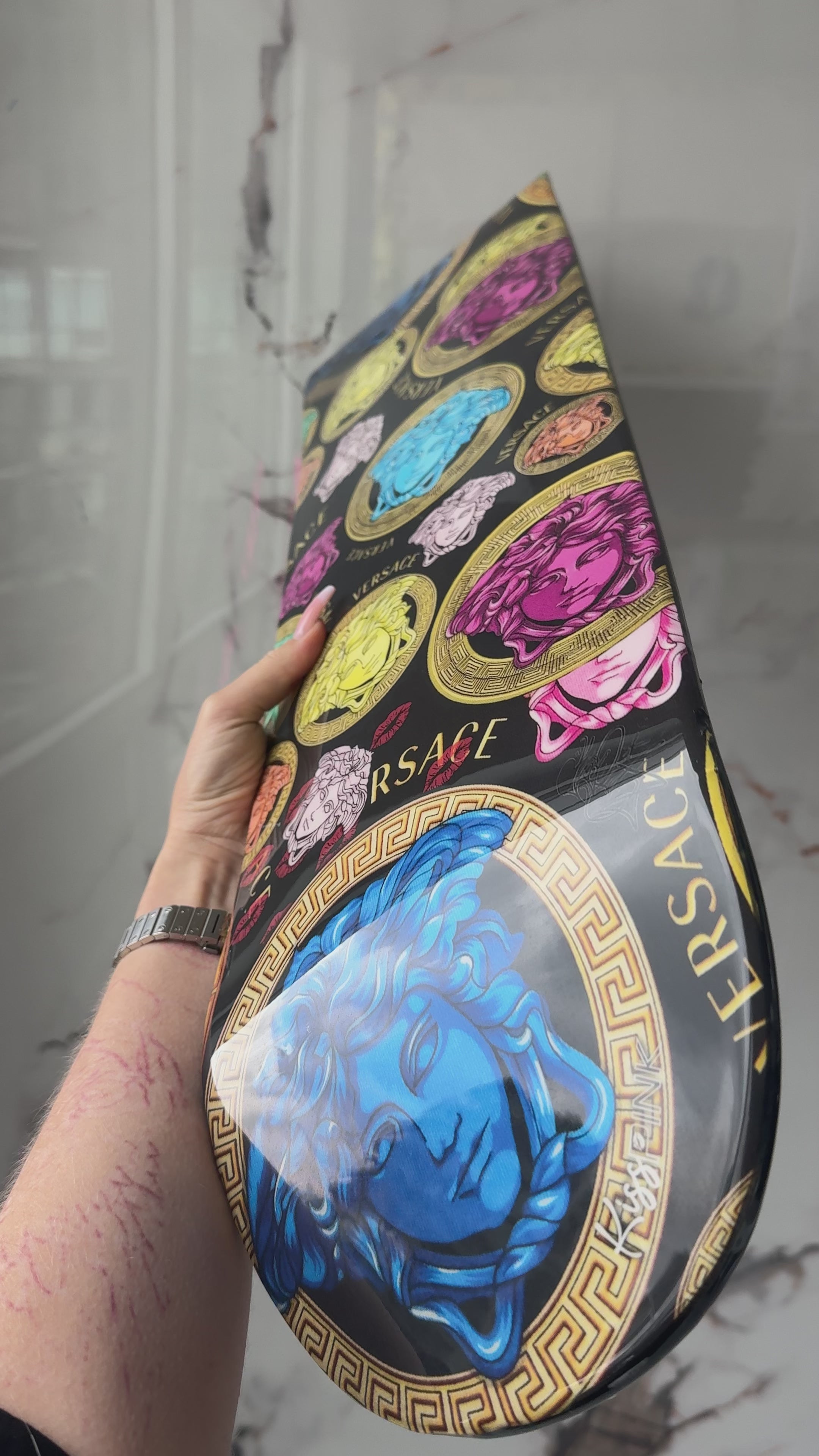 Versace Skateboard Wall Decor